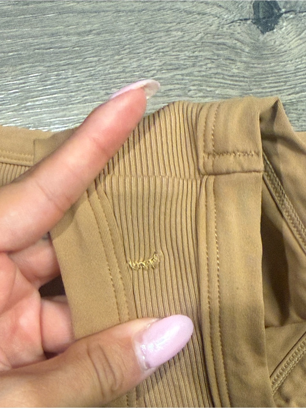 Ribbed Bikini Set in Camel - Picture 3 of 7